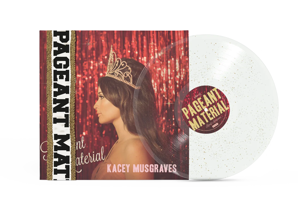 Pageant Material 10th Anniversary Gold Glitter Vinyl